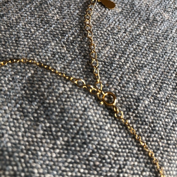 SILVER-TONE BLACK CLOVER NECKLACE - Picture 9 of 10